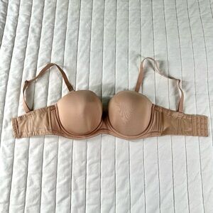 Wacoal 34DDD Red Carpet Full Figure Strapless Bra Nude